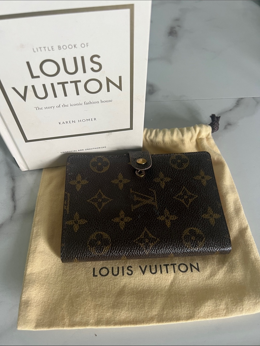 Louis Vuitton Monogram Snap Wallet in Brown and Tan